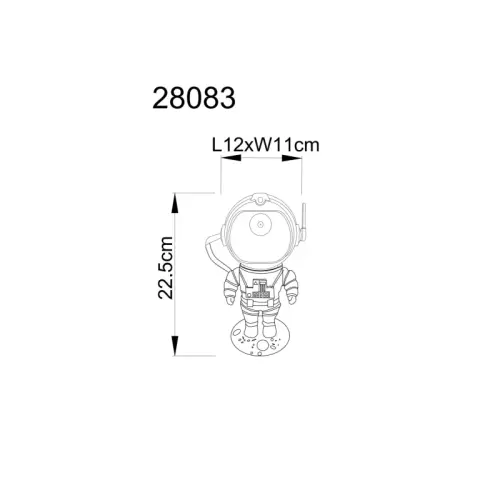 Detské svietidlo Globo 28083 LED RGB 4,5W